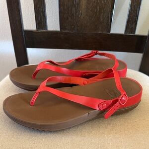 Fitflop Women’s Strappy Adjustable Sandals Red Size 9